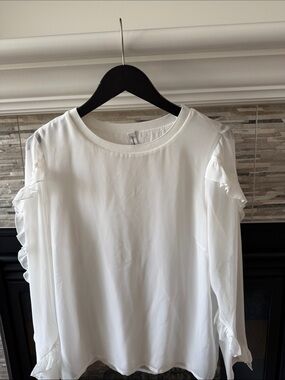 White sheer blouse.